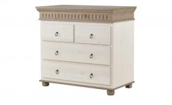 Kommode Bornholm | Kiefer Weiß / Kiefer lavafarben