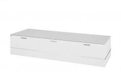 LEONARDO TV-Unterteil Cube | Weiß Sockel