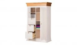 Highboard Bornholm |  Kiefer Weiß / Kiefer antikfarben -Komm Store 10239606 1 201811271457