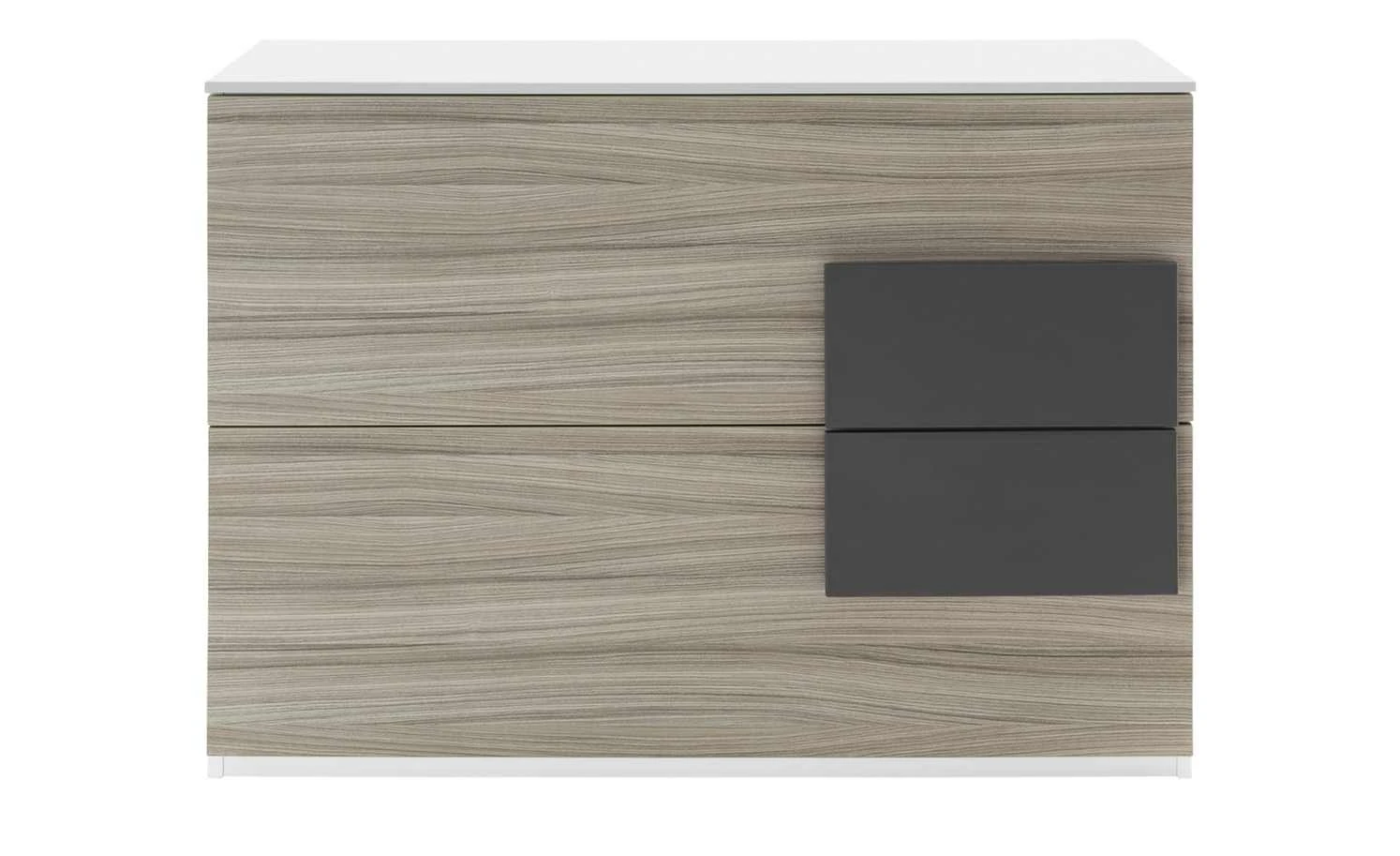 Kommode Holly | Treibholz (Nachbildung) / Weiß / Anthrazit 2 Kommode Holly | Treibholz (Nachbildung) / Weiß / Anthrazit – Bild 2
