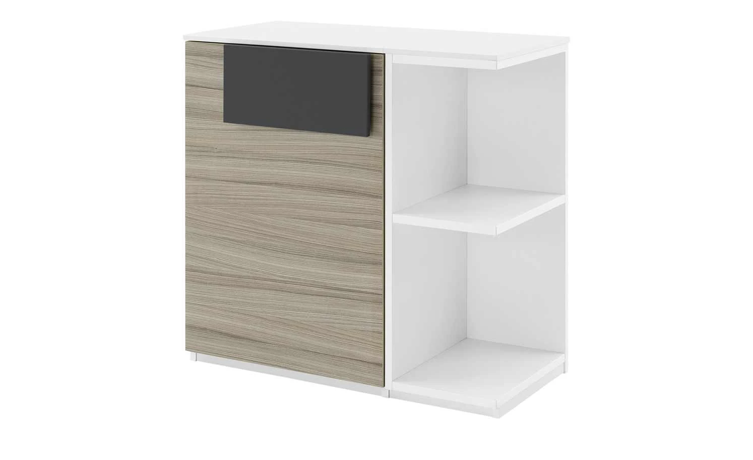 Kommode Holly | Treibholz (Nachbildung) / Weiß / Anthrazit links 1 Kommode Holly | Treibholz (Nachbildung) / Weiß / Anthrazit links