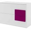 Kommode Holly | Weiß / Fuchsia