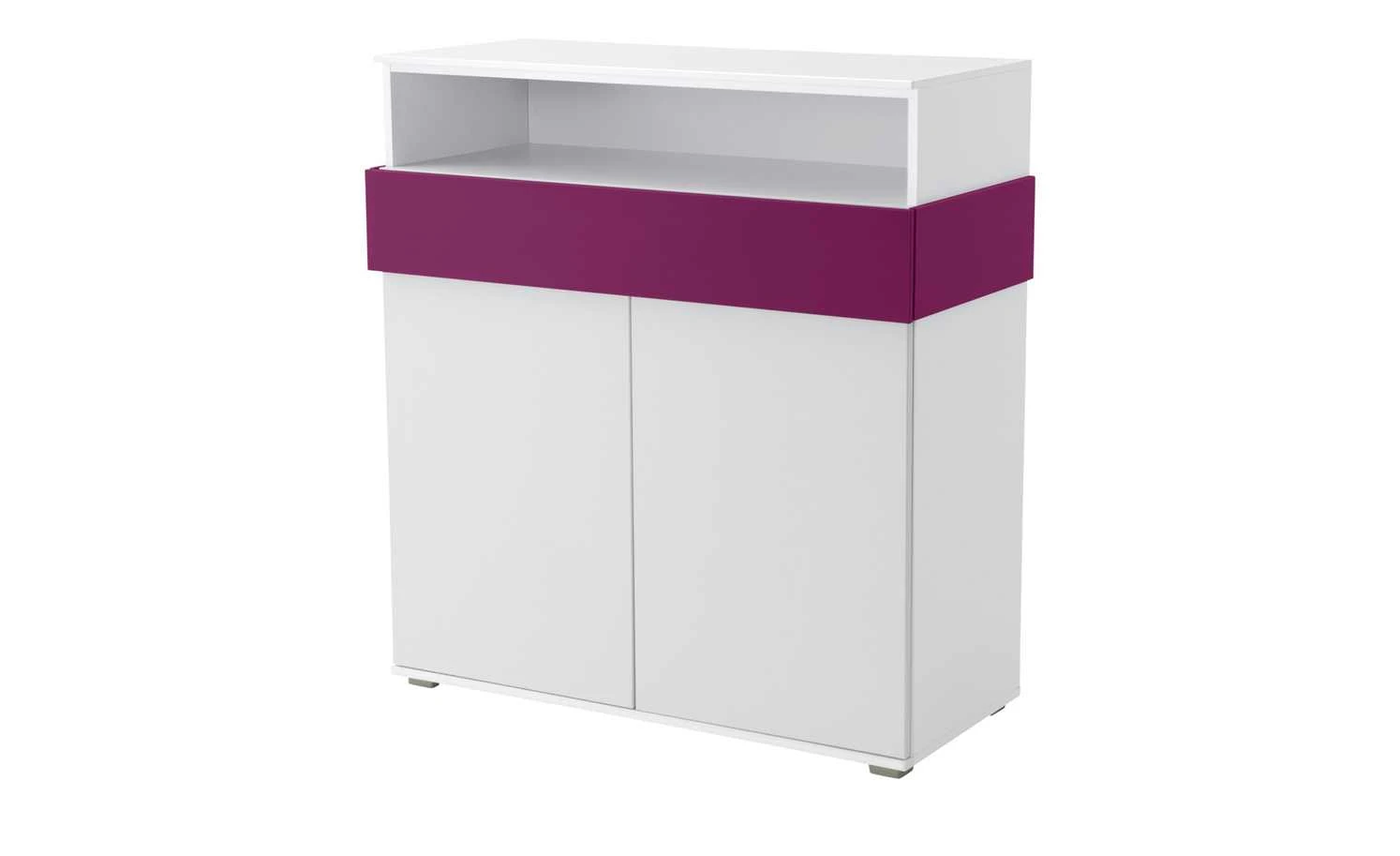 Highboard 2-türig Holly | Weiß / Fuchsia 1 Highboard 2-türig Holly | Weiß / Fuchsia