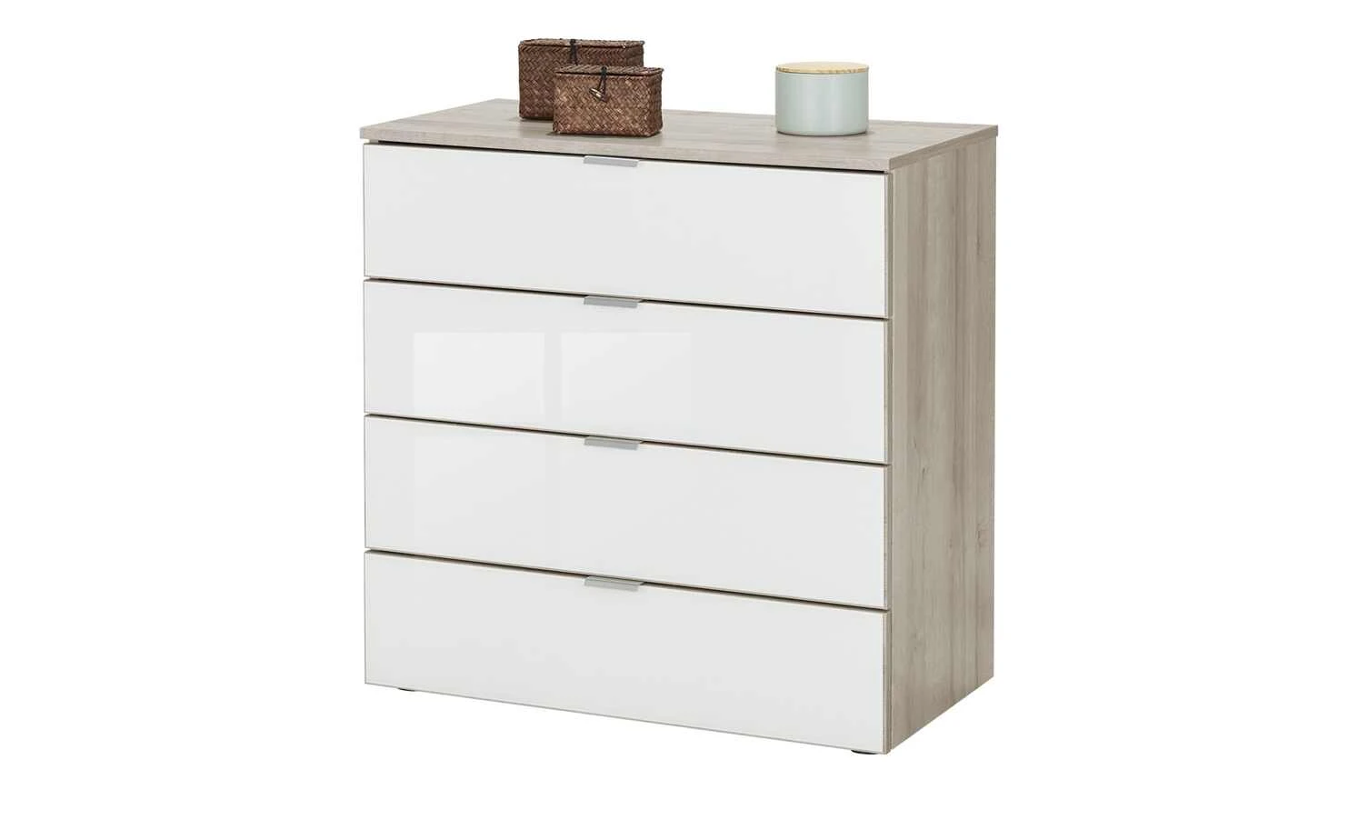meinSchrank Kommode One 710 | Weiß / Platin Eiche (Nachbildung) 2 meinSchrank Kommode One 710 | Weiß / Platin Eiche (Nachbildung) – Bild 2