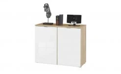 meinSchrank Kommode One 710 | Weißglas Sonoma-Eiche (Nachbildung) -Komm Store 11136368 2 202112231310