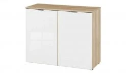 meinSchrank Kommode One 710 | Weißglas Sonoma-Eiche (Nachbildung)