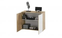 meinSchrank Kommode One 710 | Weißglas Sonoma-Eiche (Nachbildung) -Komm Store 11136368 4 202112231310