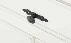 maison bleue Highboard Petit Chalet | Vintage Weiß mit Glastüren -Komm Store 11203699 12 202206231234