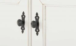 maison bleue Highboard Petit Chalet | Vintage Weiß mit Glastüren -Komm Store 11203699 13 202206231234