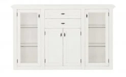 maison bleue Highboard Petit Chalet | Vintage Weiß mit Glastüren -Komm Store 11203699 2 202206231234