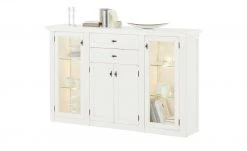 maison bleue Highboard Petit Chalet | Vintage Weiß mit Glastüren -Komm Store 11203699 5 202206231234