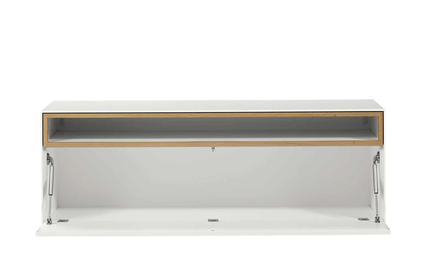 now! by hülsta Lowboard now! easy | Reinweiß / Natureiche (furniert) ohne Kabelführung 2 now! by hülsta Lowboard now! easy | Reinweiß / Natureiche (furniert) ohne Kabelführung – Bild 2