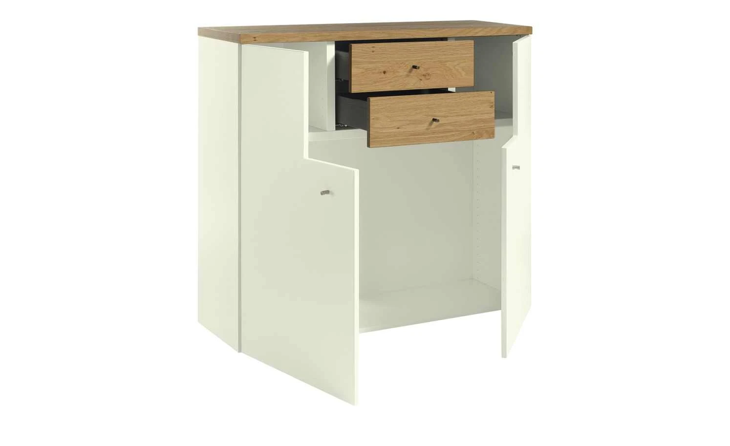 now! by hülsta Highboard hülsta now! time | Natureiche / Weiß 2 now! by hülsta Highboard hülsta now! time | Natureiche / Weiß – Bild 2