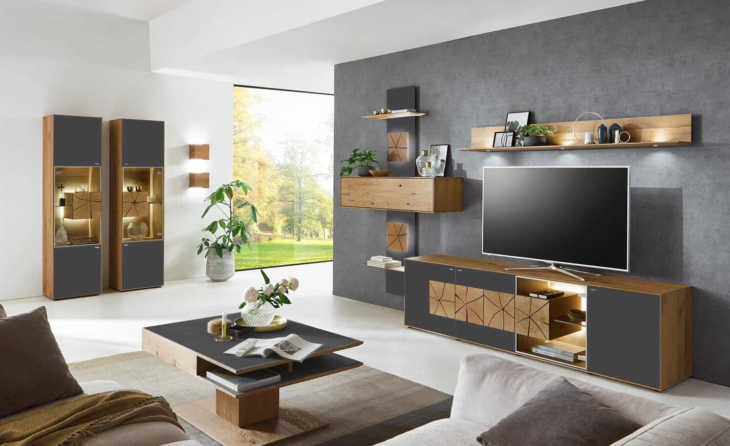 Wohnwert Standelement Novum | Anthrazit rechts 1 Wohnwert Standelement Novum | Anthrazit rechts