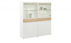 now! by hülsta Highboard now! touch | Reinweiß / Samteiche Natur (Nachbildung) -Komm Store 11229528 2 202203222233