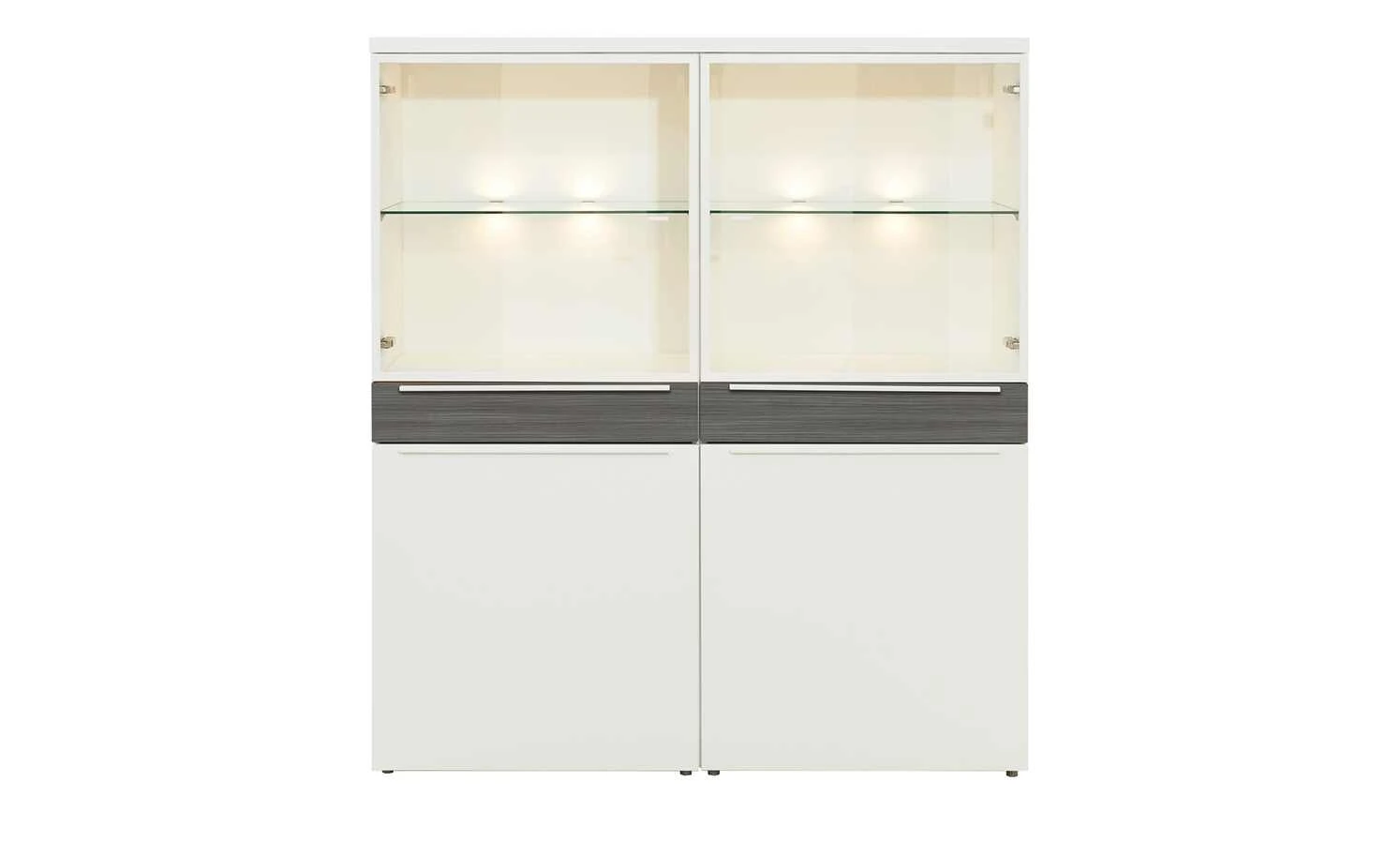 now! by hülsta Highboard now! touch | Reinweiß / Samteiche Grau (Nachbildung) 6 now! by hülsta Highboard now! touch | Reinweiß / Samteiche Grau (Nachbildung) – Bild 6