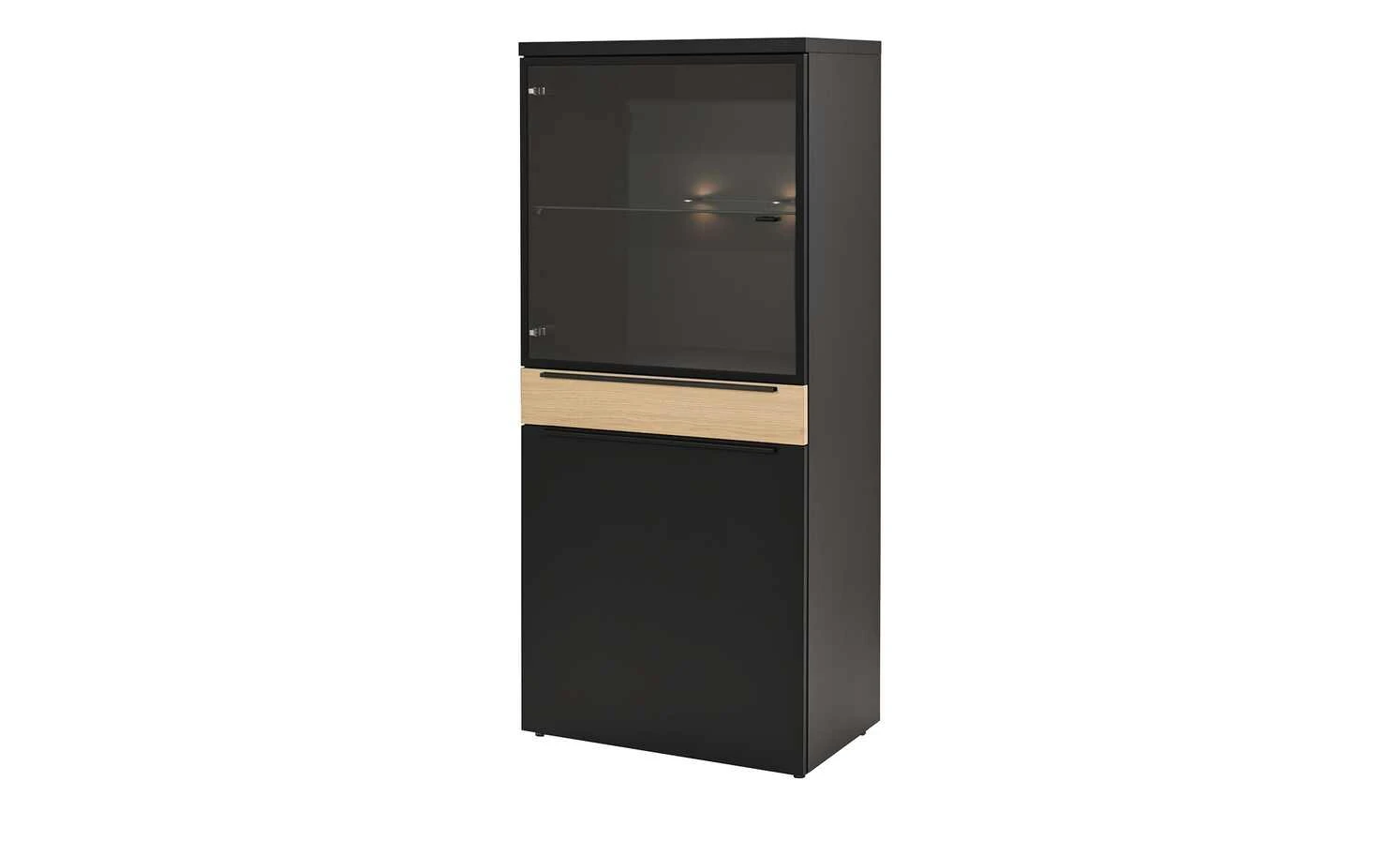 now! by hülsta Highboard now! touch | Schwarz / Samteiche Natur (Nachbildung) links 1 now! by hülsta Highboard now! touch | Schwarz / Samteiche Natur (Nachbildung) links