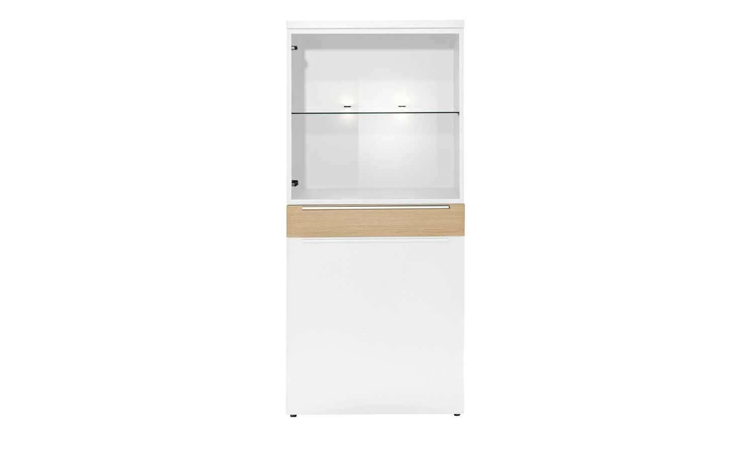 now! by hülsta Highboard now! touch | Reinweiß / Samteiche Natur (Nachbildung) links 2 now! by hülsta Highboard now! touch | Reinweiß / Samteiche Natur (Nachbildung) links – Bild 2