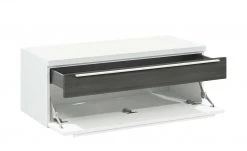 now! by hülsta Lowboard now! touch | Reinweiß / Samteiche Grau (Nachbildung) -Komm Store 11229811 5 202203221234