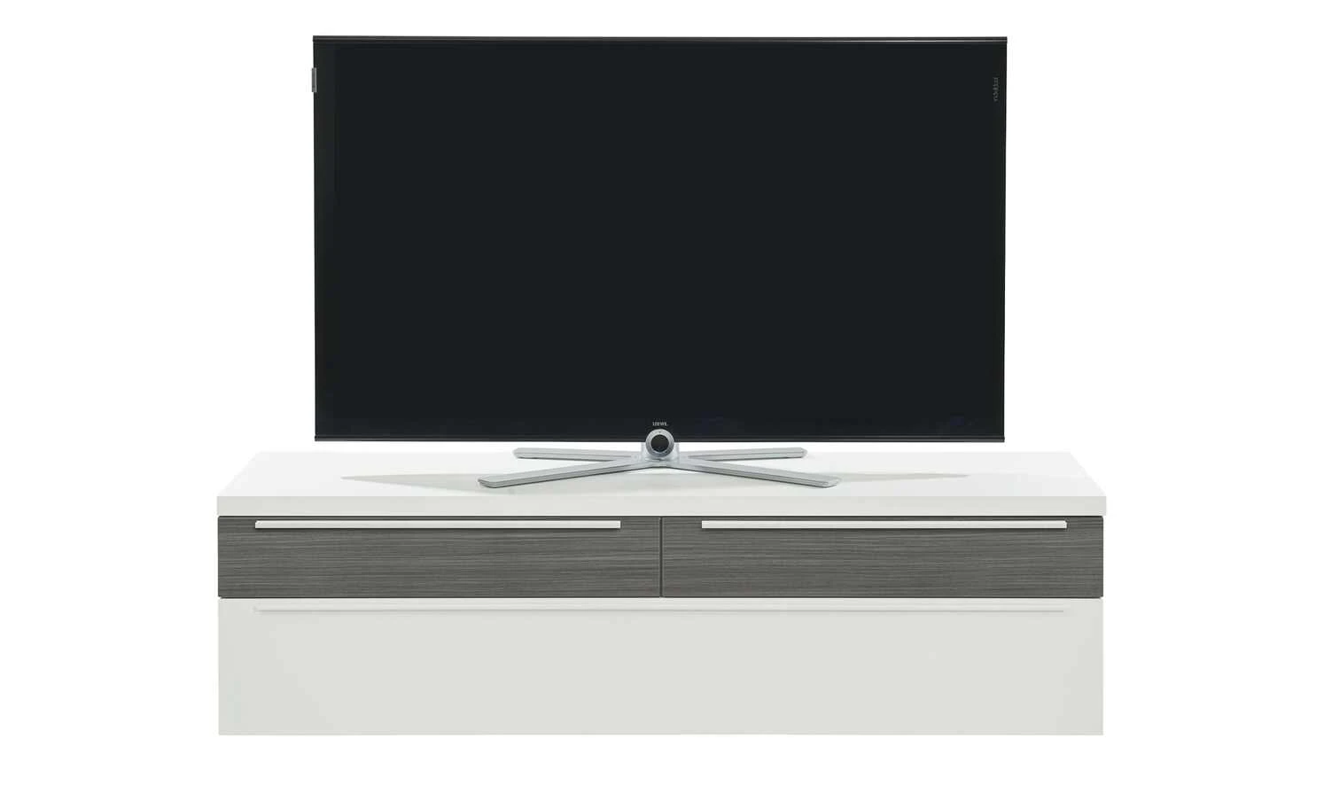 now! by hülsta Lowboard now! touch | Reinweiß / Samteiche Grau (Nachbildung) 4 now! by hülsta Lowboard now! touch | Reinweiß / Samteiche Grau (Nachbildung) – Bild 4