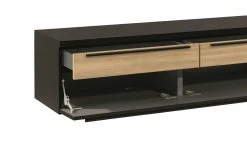 now! by hülsta Lowboard now! touch | Schwarz / Samteiche Natur (Nachbildung) -Komm Store 11229818 3 202203221234