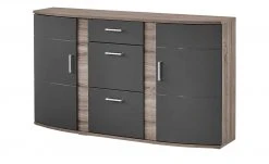 uno Sideboard Onyx | Graphit / Eiche Trüffel sägerau (Nachbildung) -Komm Store 11235635 10 202106111239