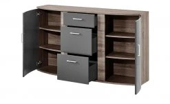 uno Sideboard Onyx | Graphit / Eiche Trüffel sägerau (Nachbildung) -Komm Store 11235635 2 201811271505