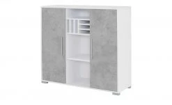 Sideboard mit 2 Schiebetüren Success | Weiß Steingrau 8 Sideboard mit 2 Schiebetüren Success | Weiß Steingrau -Komm Store 11350027 1 202010102126