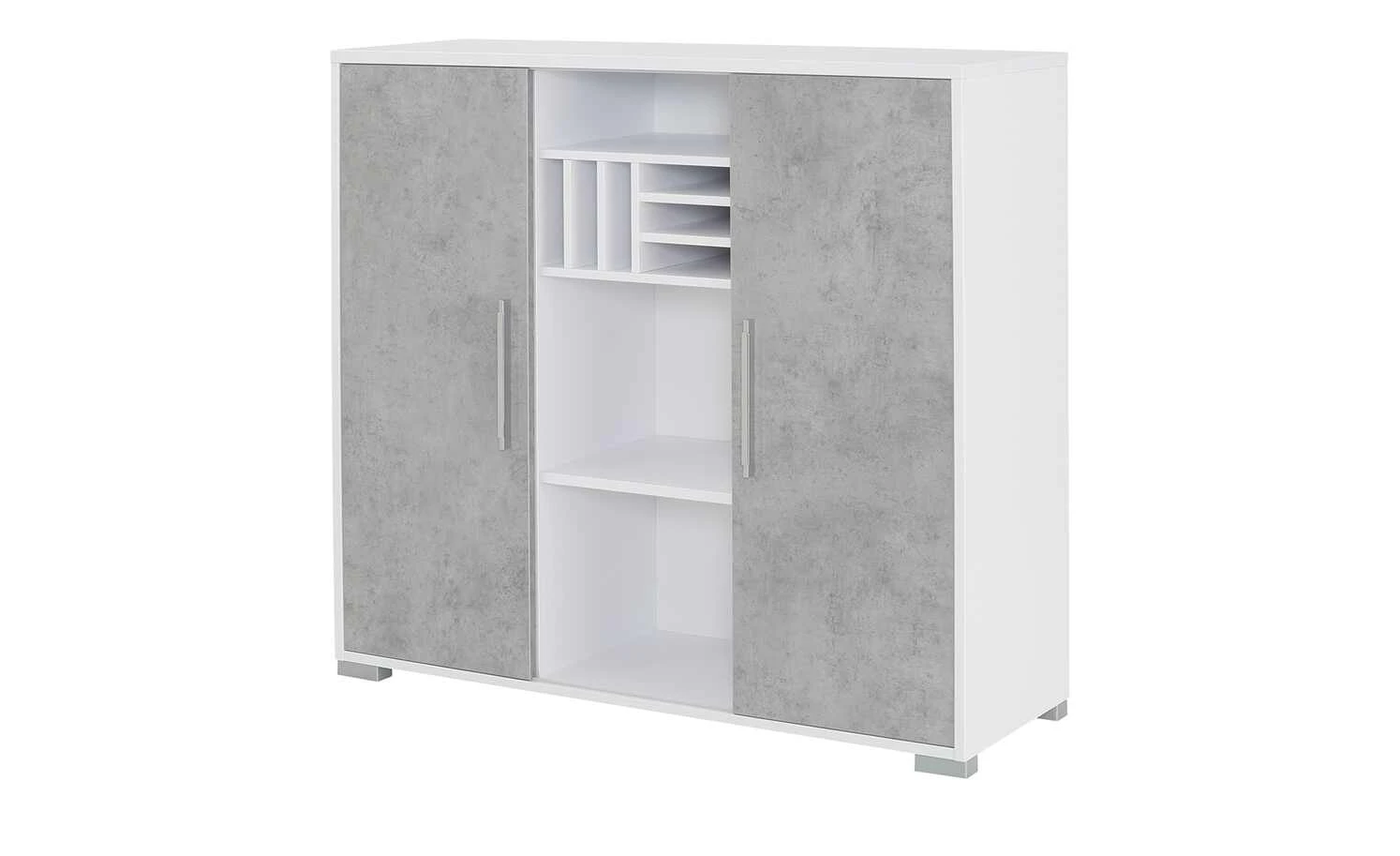 Sideboard mit 2 Schiebetüren Success | Weiß Steingrau 3 Sideboard mit 2 Schiebetüren Success | Weiß Steingrau – Bild 3