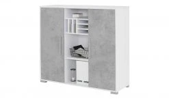 Sideboard mit 2 Schiebetüren Success | Weiß Steingrau 9 Sideboard mit 2 Schiebetüren Success | Weiß Steingrau -Komm Store 11350027 2 202010102126