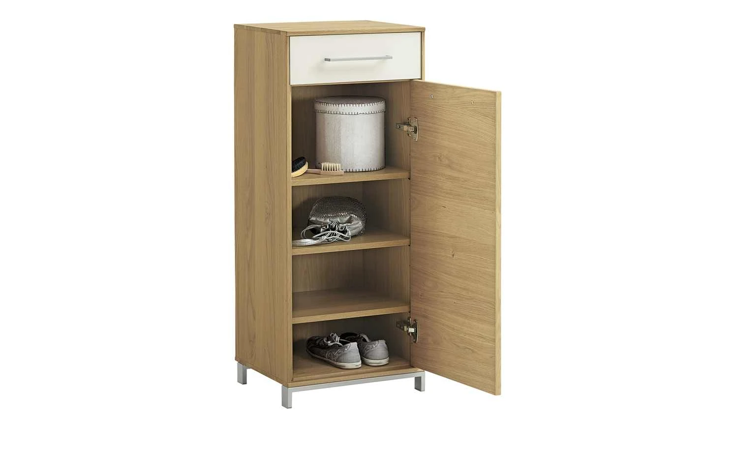 Woodford Mehrzweckschrank Vista | Eiche / Balkeneiche / Weiß rechts 4 Woodford Mehrzweckschrank Vista | Eiche / Balkeneiche / Weiß rechts – Bild 4