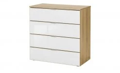 meinSchrank Kommode One 710 | Weiß / Riviera Eiche (Nachbildung)