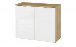meinSchrank Kommode One 710 | Weißglas Riviera Eiche (Nachbildung)