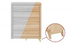 smart Kommode Oslo | Kernbuche (Nachbildung) / Kernbuche