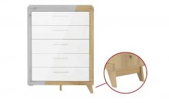 smart Kommode Oslo | Wildeiche (Nachbildung) / Weiß