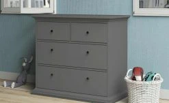 Kommode Chester | Grau matt