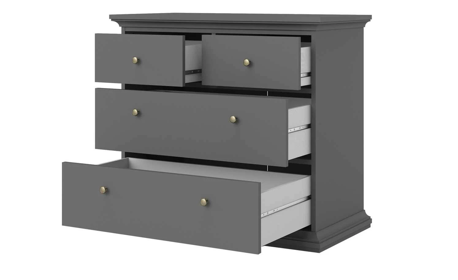 Kommode Chester | Grau matt 4 Kommode Chester | Grau matt – Bild 4