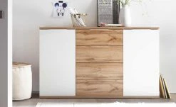 Kommode Rugby | Wildeiche (Nachbildung) / Weiß