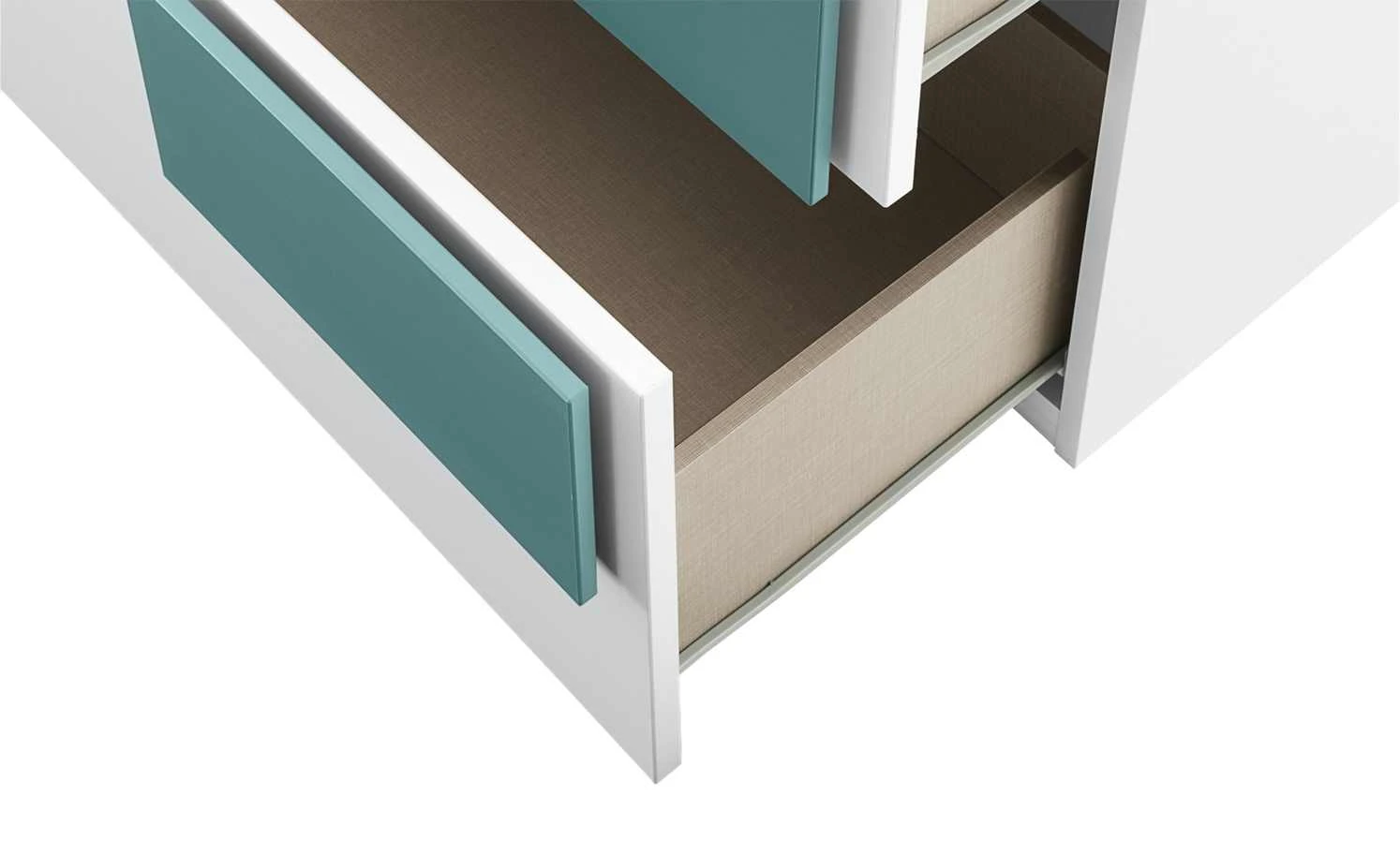 Kommode Holly | Weiß / Petrol 3 Kommode Holly | Weiß / Petrol – Bild 3