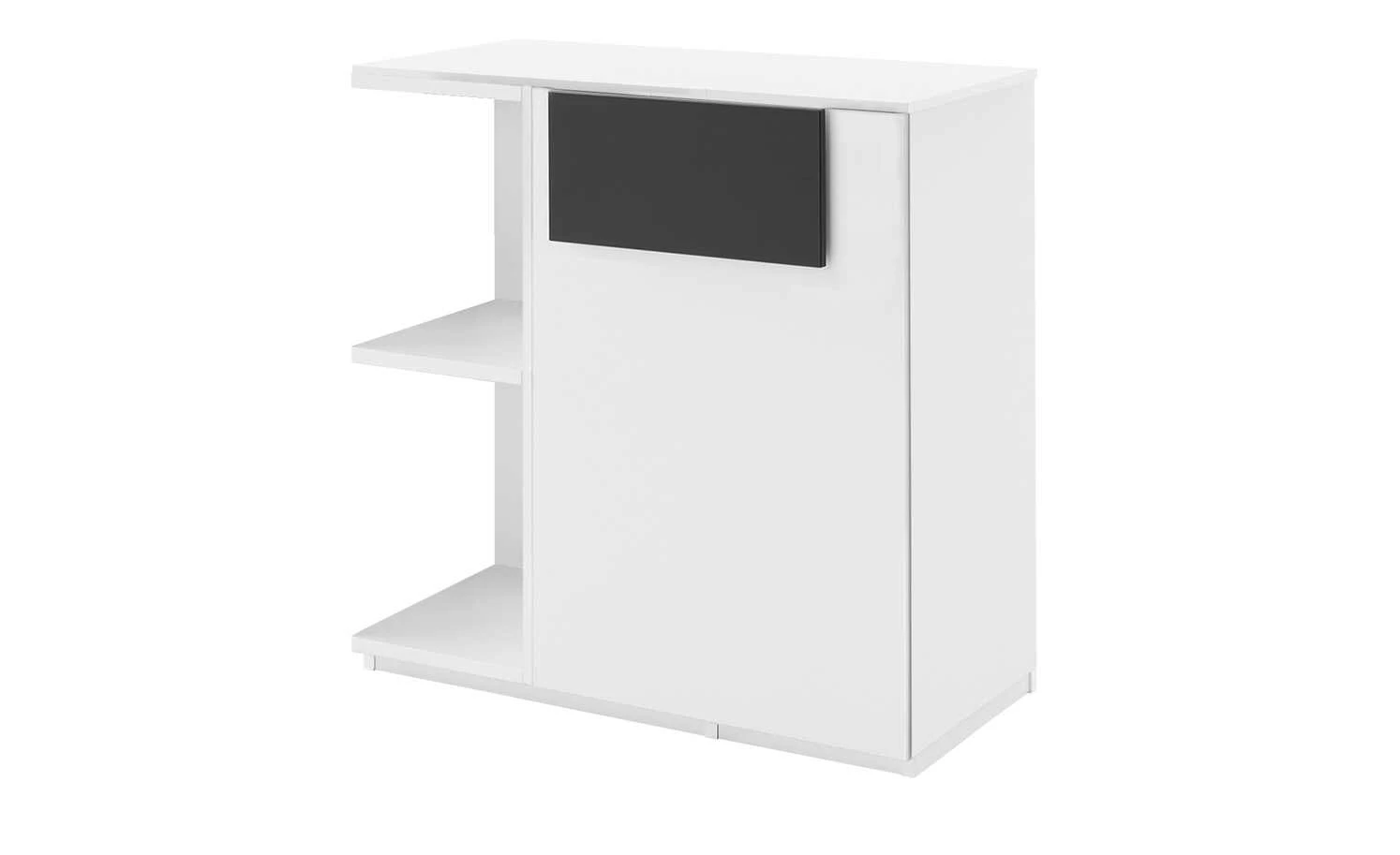 Kommode Holly | Weiß / Weiß / Anthrazit rechts 1 Kommode Holly | Weiß / Weiß / Anthrazit rechts