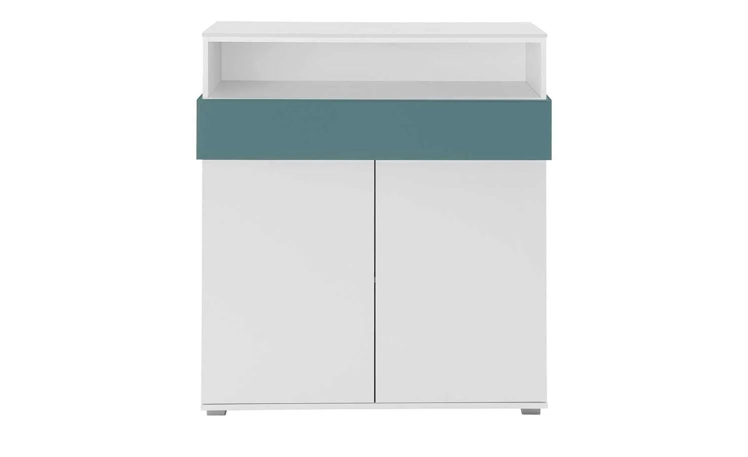 Highboard 2-türig Holly | Weiß / Petrol 4 Highboard 2-türig Holly | Weiß / Petrol – Bild 4