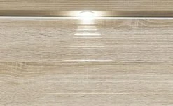 uno Hängevitrine Titan | Weiß / Eiche sägerau (Nachbildung) links Spotbeleuchtung -Komm Store 12200199 5 201811271502