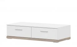 uno Lowboard Titan | Weiß / Eiche sägerau (Nachbildung) 106|cm