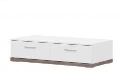 uno Lowboard Titan | Weiß / Eiche Trüffel (Nachbildung) 106|cm