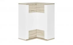 uno Eck-Highboard Titan | Eiche sägerau (Nachbildung) / Weiß -Komm Store 12200274 9 202106091239