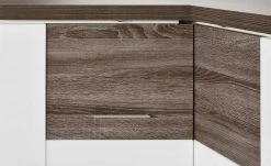 uno Eck-Highboard Titan | Eiche Trüffel (Nachbildung) / Weiß -Komm Store 12200275 10 202106091239