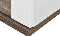uno Eck-Highboard Titan | Eiche Trüffel (Nachbildung) / Weiß -Komm Store 12200275 16 202106091239