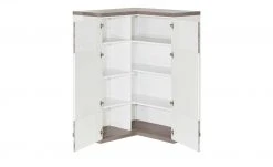 uno Eck-Highboard Titan | Eiche Trüffel (Nachbildung) / Weiß -Komm Store 12200275 5 201811271502