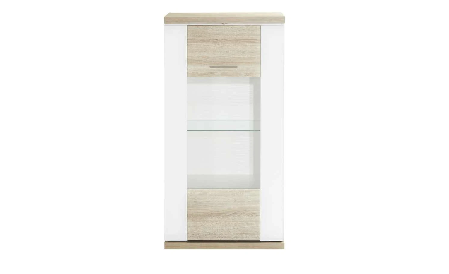 uno Vitrine Titan | Weiß / Eiche sägerau (Nachbildung) links Spotbeleuchtung 12 uno Vitrine Titan | Weiß / Eiche sägerau (Nachbildung) links Spotbeleuchtung – Bild 12