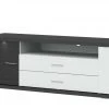uno TV-Lowboard Titan | Weiß / Graphit (Nachbildung)